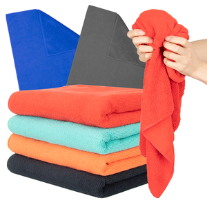 Khăn lau sợi microfiber cao cấp, nhanh khô, bền, siêu thấm hút, kích thước 45x72cm, dùng lau xe, nhà bếp, khách sạn - Product Image 1