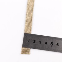 Manchon isolant tressé en fibre de Kevlar durable Emballage en spirale résistant aux hautes températures pour matériaux en acier