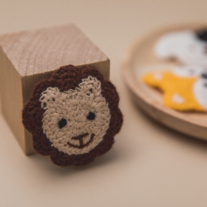 <span class=keywords><strong>Protection</strong></span> De l'environnement Haute Qualité Couleur Fait Main Crochet Attache Tétine Bébé Cadeau Forme Animale Attache Tétine - Product Image 3