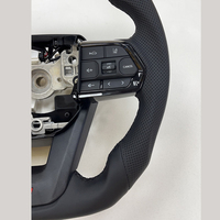 Volant de direction de voiture en cuir PU et fibre de carbone à 3 branches pour Corolla LC300 Hilux N70 Fortuner Land Cruiser GR, modification de volant, style professionnel