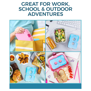 Factory Wholesale Reusable <strong>Freezer</strong> Slim Ice Pack Cooler Ice Brick for Lunch Box Fresh Food Storage HDPE <strong>Freezer</strong> Ice <strong>Block</strong> - Product Image 3