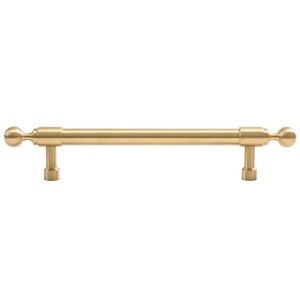 Gagang Kabinet Dapur Santaya Solid Brushed Brass, Kenop Laci Lemari Kamar Tidur, Gagang Furnitur - Product Image 6