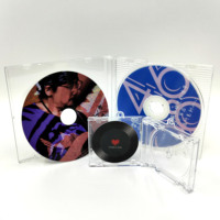 Vente en gros usine – Porte-clés mini-album CD rond en plastique NFC personnalisé, breloques mini-albums DIY Anime avec NFC intégré