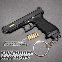 Pistola de Supervivencia G34 Mini 1:3 2024, Pistola de Juguete de Aleación de Metal Resistente, Llavero con Modelo de Pistola, Regalo para Adultos y Niños, Ensamblable y Desmontable, Jedi