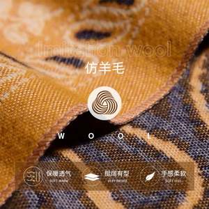 Wholesale New Fashion Winter Printed Cashmere-like Warm <b>Scarf</b> Shawls Office Nap Blanket <b>Women</b> <b>Scarves</b> with Tassels YHK0045 - Product Image 4