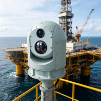 Caméra thermique infrarouge multi-capteurs longue portée 24h/24 et 7j/7, caméra de surveillance PTZ extérieure pour la surveillance des systèmes d'eau
