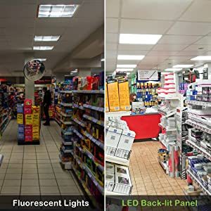 Banqcn 125lm/w KR 25W 30W 40W 50W 60W Panneau lumineux LED rétro-éclairé au plafond à 5 encastrements électriques - Product Image 6