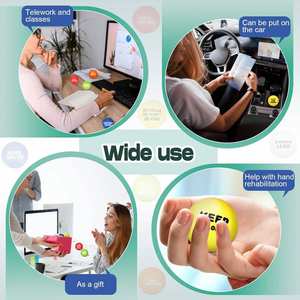 Balle anti-stress en mousse PU avec logo personnalisé - Rebond lent, anti-pression, pour le bureau et les cadeaux promotionnels - Jouets anti-stress en gros - Product Image 6