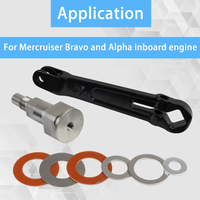 Kit de pasadores del eje del brazo de dirección del cardán superior para MerCruiser Bravo para Alpha One Gen 2 98230A1 98262A1 866322A01 866718A01