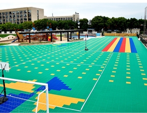 Xách tay đa chức năng ngoài trời lồng vào nhau treo bóng rổ sàn mat pp nhựa gạch tòa thể thao sàn - Product Image 5