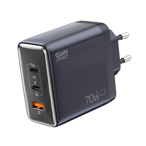 อะแดปเตอร์ชาร์จไฟแบบพับได้ 3 พอร์ต PPS PD 3.0 70W ขนาดกะ<span class=keywords><strong>ท</strong></span>ัดรัด สำหรับ MacBook Pro/Air iPad Pro - Product Image 3