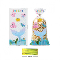 Sacs d'emballage auto-adhésifs recyclables OPP cuits au four personnalisés thermoscellage sérigraphié pour gâteaux bonbons biscuits sucre