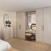 Armoire moderne blanche à tiroirs Système Walkin de chambre à coucher Organisateur Armoire à vêtements Armoire de chambre à coucher personnalisée Placard pour vêtements