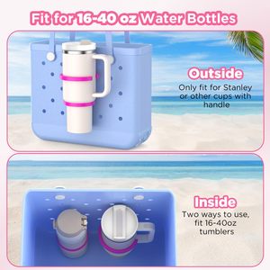 Porte-gobelet Bogg Bag pour gobelets Stanley de 30 oz et 40 oz, support réglable pour boissons, compatible avec les sacs de plage Bogg Bag et Simply Southern. - Product Image 6