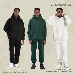 ชุดสเวตเตอร์โอเวอร์ไซส์สไตล์สตรีทเทรนดี้สำหรับผู้ชาย  ผ้ากำมะหยี่  แบบหลวม  ทรงอเมริกัน  คอลเลคชั่นฤดูใบไม้ร่วง/ฤดูหนาว 2025  นำเข้า - Product Image 4