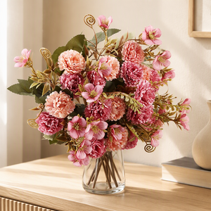 Ramo <span class=keywords><strong>de</strong></span> Flores Artificiales <span class=keywords><strong>de</strong></span> <span class=keywords><strong>Seda</strong></span> Lila Plateada, Simulación <span class=keywords><strong>de</strong></span> Flora Artificial, Dorado Empolvado, Realista, para Decoración <span class=keywords><strong>de</strong></span> Bodas, Hogar, Fiestas, Regalo, Venta al por Mayor - Product Image 2