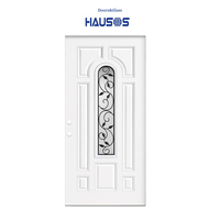 Design classique en gros apprêté finition blanche noyau creux métal acier et porte en bois