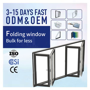 Ventana <span class=keywords><strong>plegable</strong></span> de aleación de aluminio de estilo de diseño moderno impermeable para casa - Product Image 1