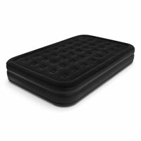 Matelas Gonflable Double Élevé de Luxe Léger en PVC Écologique avec Pompe Intégrée Automatique, Portable pour la Maison et le Camping en Plein Air