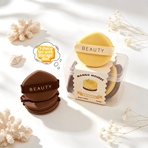 Lot de 7 éponges de maquillage en PU double face, douces et lisses, à coussin d'air, extensibles à l'eau, pour usage <span class=keywords><strong>sec</strong></span> et humide, non absorbantes de poudre, pour poudre libre - Product Image 1