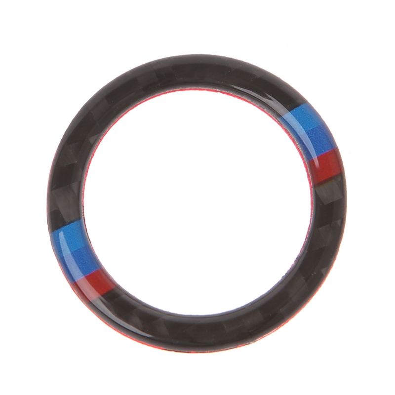 Декоративное кольцо для кнопки запуска ключа из углеродного волокна для BMW 3 серии E90 / E92 / E93