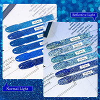 JTING 6 couleurs Gel Polish Bleu Flash Réfléchissant Collection de Gels Scintillants Super Brillants Gel Flash Fournisseur Professionnel de Produits pour Ongles