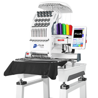 Máquina de Bordar Computarizada de Múltiples Agujas FUJA Smart Stitch para Uso Doméstico, de Una Sola Cabeza, para Bordar Gorras, Camisetas, Logotipos Planos
