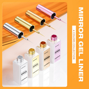 เจลทาเล็บสีเมทัลลิก 4 สี คุณภาพสูง ขนาด 12 มล. เจลยูวีเนื้อมิเรอร์ สำหรับทาเล็บและตกแต่งเล็บ - Product Image 5