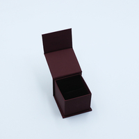 Boîte à bijoux fantaisiste de luxe écologique, petit carton rigide en papier rigide, pour colliers et boucles d'oreilles, emballage cadeau, vente en gros, 10 pièces
