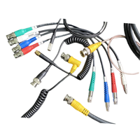 Conector de crimpado macho BNC 75 Ohm Mini RG59 Belden Riser 1855A 6G-SDI 4K UHD Cable de vídeo HD Conector BNC coaxial de cobre para SDI