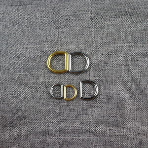 หัวเข็มขัดรูปตัว D สแตนเลส ขนาด 1.5x1.5 ซม. สำหรับกระเป๋าและเสื้อผ้า อุปกรณ์โลหะแข็งแรง - Product Image 1