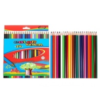 Material escolar de buena calidad, 12 colores, Dibujo para dibujar, colorear, 3,0 lápices de colores de madera a base de aceite suave para niños