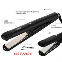 Lisseur à cheveux en titane personnalisé MK-128, marque privée, chauffage rapide MCH, fer à lisser professionnel