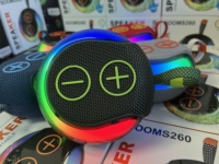 Speaker Subwoofer LED RGB Nirkabel Portabel untuk Kabinet Plastik Luar Ruangan, Daya Tahan 3-5 Jam