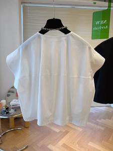 Camicia Bianca da Donna con Maniche a Pipistrello, Nuovo Design alla Moda Estate 2026, Vendita all'Ingrosso - Product Image 4
