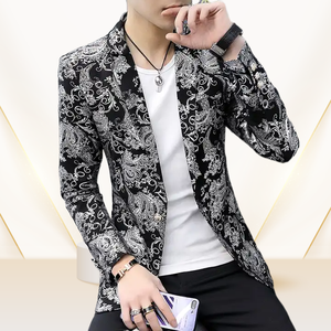 高品質メンズビジネススーツシングルブレストカジュアルコーデュロイ平野春秋プラスサイズ - Product Image 2