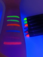 Marqueurs professionnels à paillettes acryliques à base d'eau, 6 couleurs, DIY, phosphorescents UV néon, écologiques, non toxiques, pour enfants