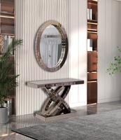 Fabricant Professionnel En Gros Ensemble Table Console de Couloir et Table Console Miroir