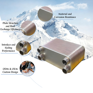 OEM tùy chỉnh chất lượng cao tấm thép không gỉ trao đổi nhiệt cho phòng lạnh làm mát sưởi ấm Thiết bị làm lạnh 1 - Product Image 2