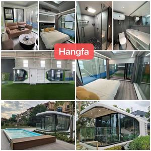 Ecológico al aire libre portátil prefabricado Modular Camping Resort personalizado diferentes tamaños nave espacial moderna cápsula espacial casa - Product Image 4