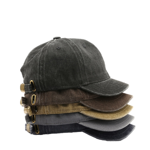 Gorra de Béisbol de Ala Corta Estilo Urbano, Ajustable, de Algodón, Unisex - Product Image 1