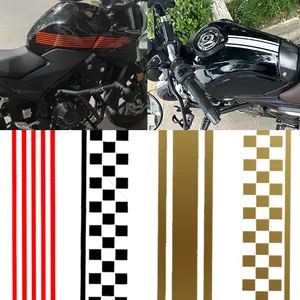 Vinyl मोटरसाइकिल स्टिकर DIY धारी Pinstrip सजावट Decal के लिए होंडा सुजुकी यामाहा कावासाकी S1000R ईंधन तेल टैंक कवर टोपी