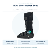 Botte de marche personnalisée ODM OEM CE ISO ROM à coque rigide, angle réglable, verrouillage par pas de 10 degrés, stabilisation de la cheville pour rééducation, direct usine