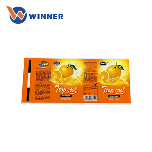 Tùy chỉnh giá rẻ Giá nước ép trái cây nhựa không thấm nước đóng chai đầy màu sắc OPP bọc vòng bao bì nhãn - Product Image 5