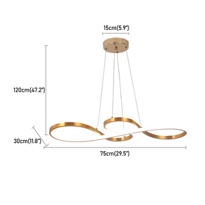 <span class=keywords><strong>Lampadario</strong></span> a LED <span class=keywords><strong>bianco</strong></span> freddo dorato <span class=keywords><strong>moderno</strong></span> del magazzino degli Stati Uniti per l'illuminazione del ristorante dell'hotel - Product Image 2