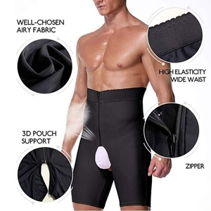 Body amincissant pour <span class=keywords><strong>gaine</strong></span> de <span class=keywords><strong>ventre</strong></span> pour hommes coupe-cuisse Shapewear taille formateur corps Shaper <span class=keywords><strong>ventre</strong></span> contrôle Fajas colombien - Product Image 5
