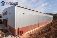 Componentes de Estructura Prefabricada Resistentes a la Carga de Nieve, Puerta Corredera Eléctrica de Gran Tamaño para la Construcción de Hangares de Aviones