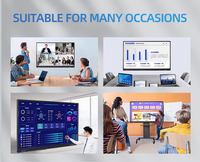 110 pouces 20 Points IR Multi écran tactile tout en un Smart Board 65 pouces Smart Tv tableau noir interactif écran tactile intelligent