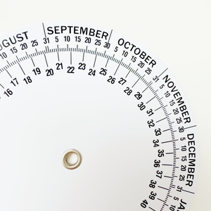 Righello Girevole Personalizzato Shenkir per Ostetricia, Calcolatore BMI con Ruota Rotonda in Plastica per Data di Parto - Product Image 5
