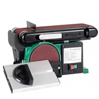 Ponceuse à bande multifonctionnelle électrique 500W 150mm pour bricolage, mini-meuleuse de table pour le polissage et le meulage du bois et du métal